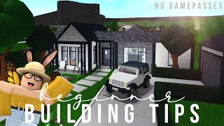 Bloxburg Beginner Building Tips No Gamepasses [upl. by Shaddock]