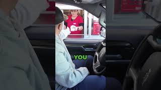 A little extra tip around the holidays for a drivethrough employee ￼ [upl. by Eillib827]