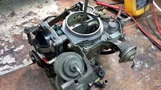 Toyota 2E Carburettor disassembly and adjustment cleaning etc [upl. by Fons]