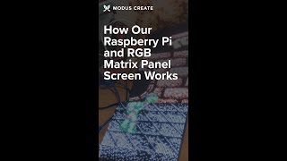 How Our Raspberry Pi and RGB Matrix Panel Screen Works shorts [upl. by Cynar659]