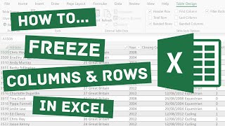 How to Freeze Columns and Rows in Excel [upl. by Sheedy544]