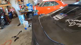 Wrapping the spoiler on my 350z [upl. by Bonner]