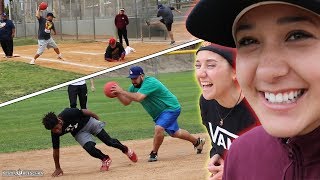 WE PLAYED KICKBALL BEHIND THE SCENES  Kleschka Vlogs [upl. by Marice354]