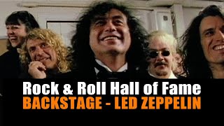 Led Zeppelin  Backstage Rock and Roll Hall of Fame 1995 [upl. by Acirema]