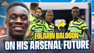 Folarin Balogun on his future Arsenal plans amp winning Nations League with USMNT [upl. by Aneret805]