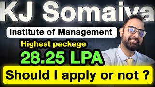 KJ Somaiya Institute Of Management  Highest Package 2825 Lakhs  Application Deadline [upl. by Aleunam]