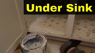 Painting An Under Sink Cabinet For Water ResistanceTutorial [upl. by Nussbaum]