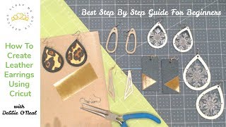 How to Create Leather Earrings with Cricut [upl. by Coy]