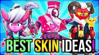 100 BEST NEW SKIN IDEAS for BRAWL STARS [upl. by Fates]