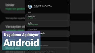 Uygulamaya Girmiyor veya Atıyor  Durduruldu Hatası Çözümü  Android [upl. by Rozele704]