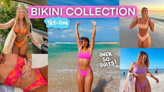 huge bikini try on collection 2023 discount codes sizing fit [upl. by Aihpos415]