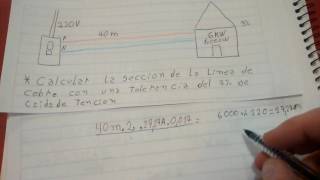 Como calcular caída de tensión para una Vivienda [upl. by Yetac]