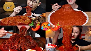 SPICIEST COLD NOODLES VS MUKBANGERS🌶️🔥🥵 [upl. by Aika]