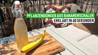 Bananenschalen als Dünger für Deine Pflanzen 🍌 Natürlichen Dünger selber machen [upl. by Taam399]