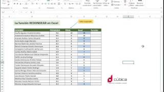 Excel FUNCIONES Redondear Entero Si [upl. by Akeylah206]