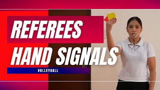 🔴REFEREES HAND SIGNALS IN VOLLEYBALL [upl. by Ndnarb]