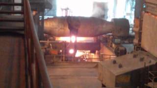 Molten steel from torpedo to ladle [upl. by Nnywg714]