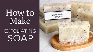 How to Make Exfoliating Cold Process Soap  Bramble Berry [upl. by Etteuqaj]