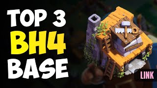 TOP 3 Best Builder Hall 4 Base  BH4 Builder Base  Copy Link  COC Base Layout  Clash of Clans [upl. by Aidua]