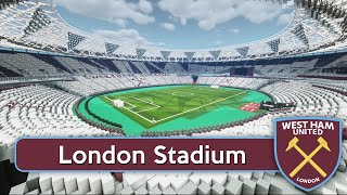 Minecraft  MEGABUILD  London Olympic Stadium West Ham United FC  DOWNLOAD Official [upl. by Lenzi984]