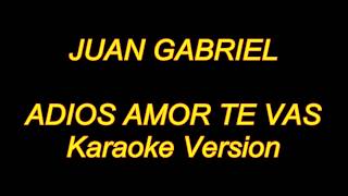 Juan Gabriel  Adios Amor Te Vas  Karaoke Lyrics NUEVO [upl. by Atthia]