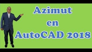 Azimut en AutoCAD 2018 [upl. by Nawyt]