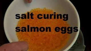 SALT CURE SALMON EGGS RECIPE [upl. by Anatniuq292]