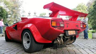 Lamborghini Countach 5000 QV w Kreissieg exhaust [upl. by Armando]