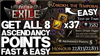 Path of Exile 2  How to Get ALL 8 Ascendancy Points EASY FAST  23 OP Trial Tips amp Sekhemas Guide [upl. by Thorndike]