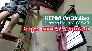 Cara CEPAT merontokkan Cat dinding [upl. by Aihsilat913]