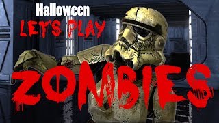 Lets Play  Star Wars Battlefront 2 ZOMBIES Halloween Special [upl. by Neelyar316]