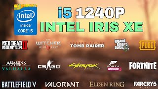 i5 1240P Intel Iris Xe Graphics Test in 15 Games in 2022  HP Pavilion 15 [upl. by Carlin659]