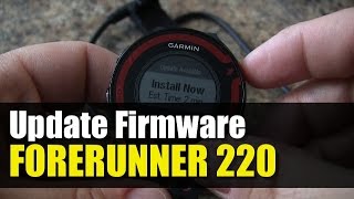 Garmin Forerunner 220  How To Update Firmware [upl. by Eniretac]