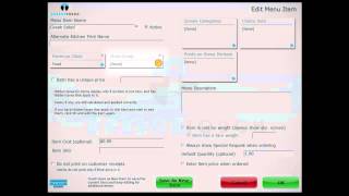 Harbortouch POS Hospitality Adding a Menu Item [upl. by Anitreb]