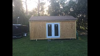 DIY Shed Build 12 X 20 [upl. by Osborne]