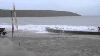 Rough Sea At Filey North Yorkshire 7th October 2014 [upl. by Naerol323]