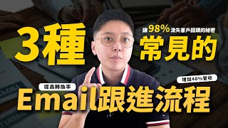 如何用自動化EMAIL再行銷提升40營收｜3種必學的EMAIL跟進流程｜網路行銷策略 [upl. by Eibrik]