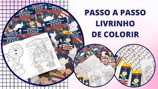 PASSO A PASSO DE COMO FAZER LIVRO DE COLORIR  DESCOMPLICANDO A PAPELARIA [upl. by Hintze29]