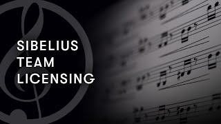 Sibelius Team Licensing [upl. by Akyeluz]