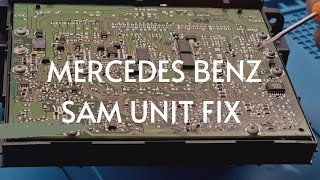 Mercedes Benz C Class SAM Unit Diagnose and repair Part 1 [upl. by Athenian]