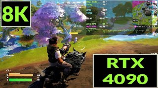 RTX 4090 Benchmarks 8K FPS Fortnite  Nvidia 4090 [upl. by Ahsehat551]