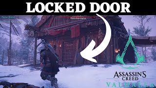 Mannskapsangrep Locked Door  How To Open Get Inside Loot Treasure Raid  Assassins Creed Valhalla [upl. by Mesics604]