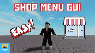 How to Make a Shop Menu GUI Updated Version  Roblox Studio Tutorial [upl. by Singband]