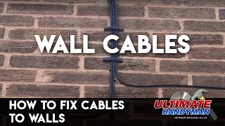 How to fix cables to walls [upl. by Solokin]