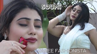 Soumi White Saree Fashion sareefashionista [upl. by Torray]