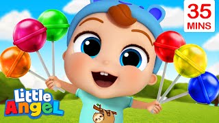 Lollipop Song  More Little Angel Kids Songs amp Nursery Rhymes [upl. by Odlamur301]