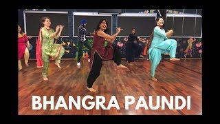 BHANGRA PAUNDI  BOLLYBHANGRA  DANCE COVER  STUDIO J [upl. by Canica]