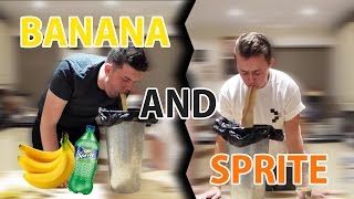 Banana amp Sprite challenge VOMIT ALERT [upl. by Rebba691]