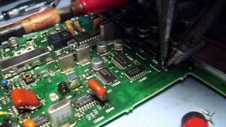 SONY ICFSW77 capacitor removal [upl. by Uni]