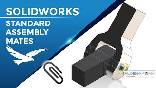 Creating Standard Assembly Mates in SOLIDWORKS [upl. by Dnumyar942]